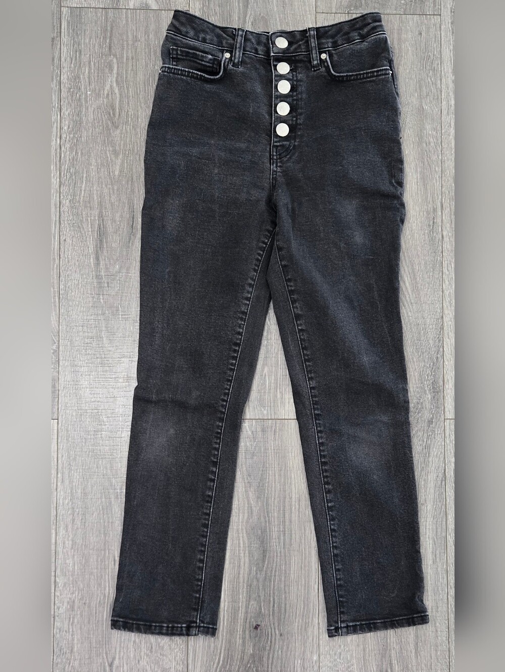 BDG Urban Outfitters Girlfriend High Rise Jeans Women’s 27 Black Denim #387